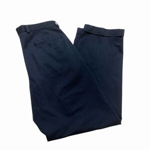 Brooks Brothers Advantage Chino Elliot Pants Navy Flat‎ Front Cuffed Mens